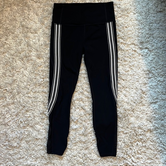 Set Athleta side stripe salutation 7/8 right & sweater size S - Picture 5 of 10